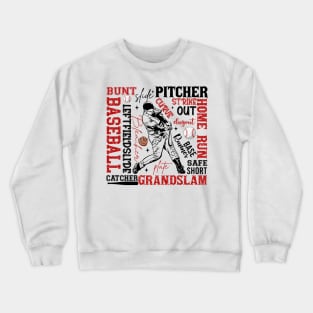 Baseball Team, Baseball Lover, Glitter Baseball Mom, Baseball Mama Crewneck Sweatshirt